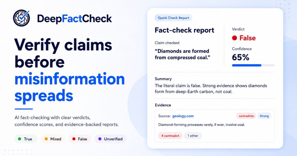 DeepFactCheck preview